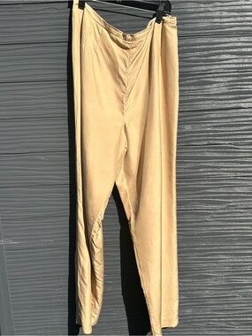 Vintage Talbots Pure Silk Champagne Gold Pants Size 14